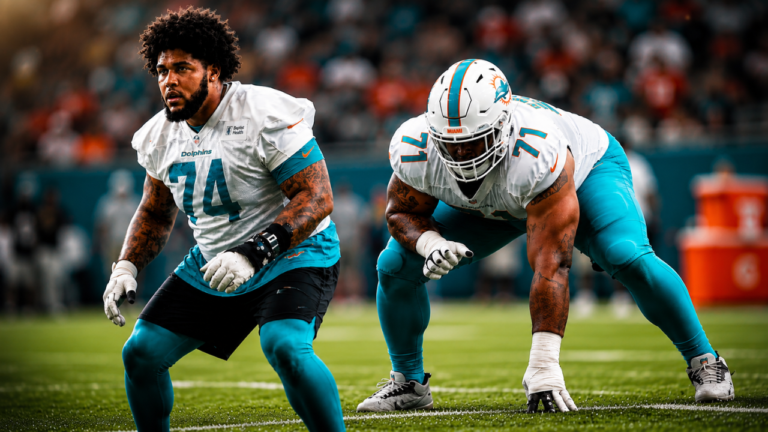 Kadyn Proctor and Jonah Savaiinaea Bright Spots for Dolphins against Commanders