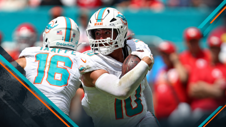 Dolphins defenders face the Kansas City Chiefs during Miami’s 24-10 Week 3 loss.